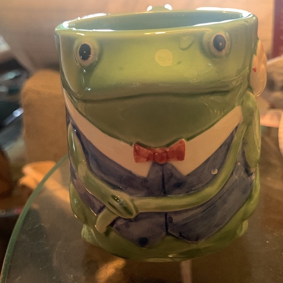 OTAGIRI JAPAN  FROG TOAD CERAMIC POTTERY MUG COFFEE CUP  MARY ANN BAKER PRINCE - Picture 2 of 10